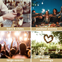 Gold Glitter Plastic Tumblers (270ml)