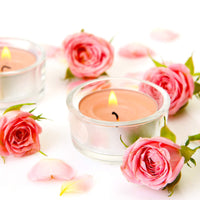 Clear Glass Tea Light Candle Holders