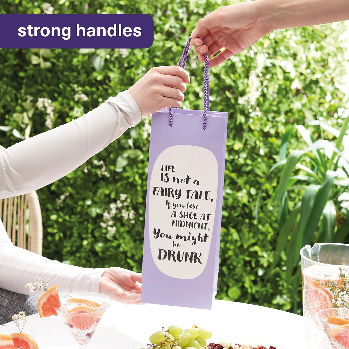 Funny Quote Wine Bottle Gift Bags