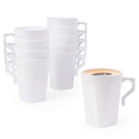 White Hard Plastic Coffee Mugs