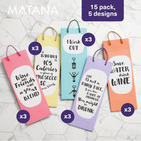 Funny Quote Wine Bottle Gift Bags