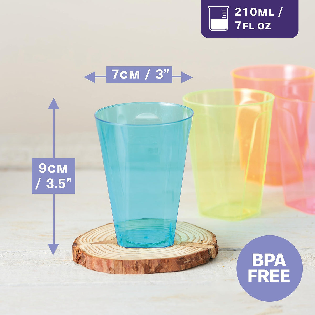 Neon Plastic Party Cups