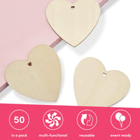 Wooden Heart Table Decorations