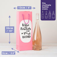 Funny Quote Wine Bottle Gift Bags