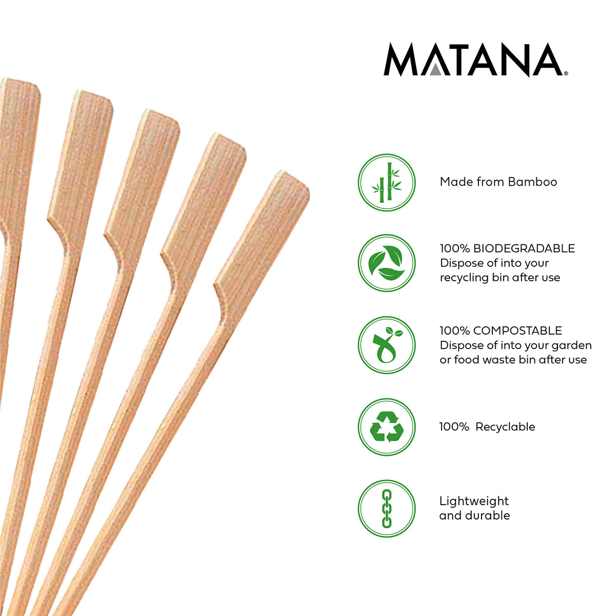 Bamboo Paddle Skewers