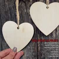 Wooden Heart Table Decorations