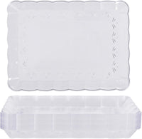 Large Reusable Plastic Serving Platters