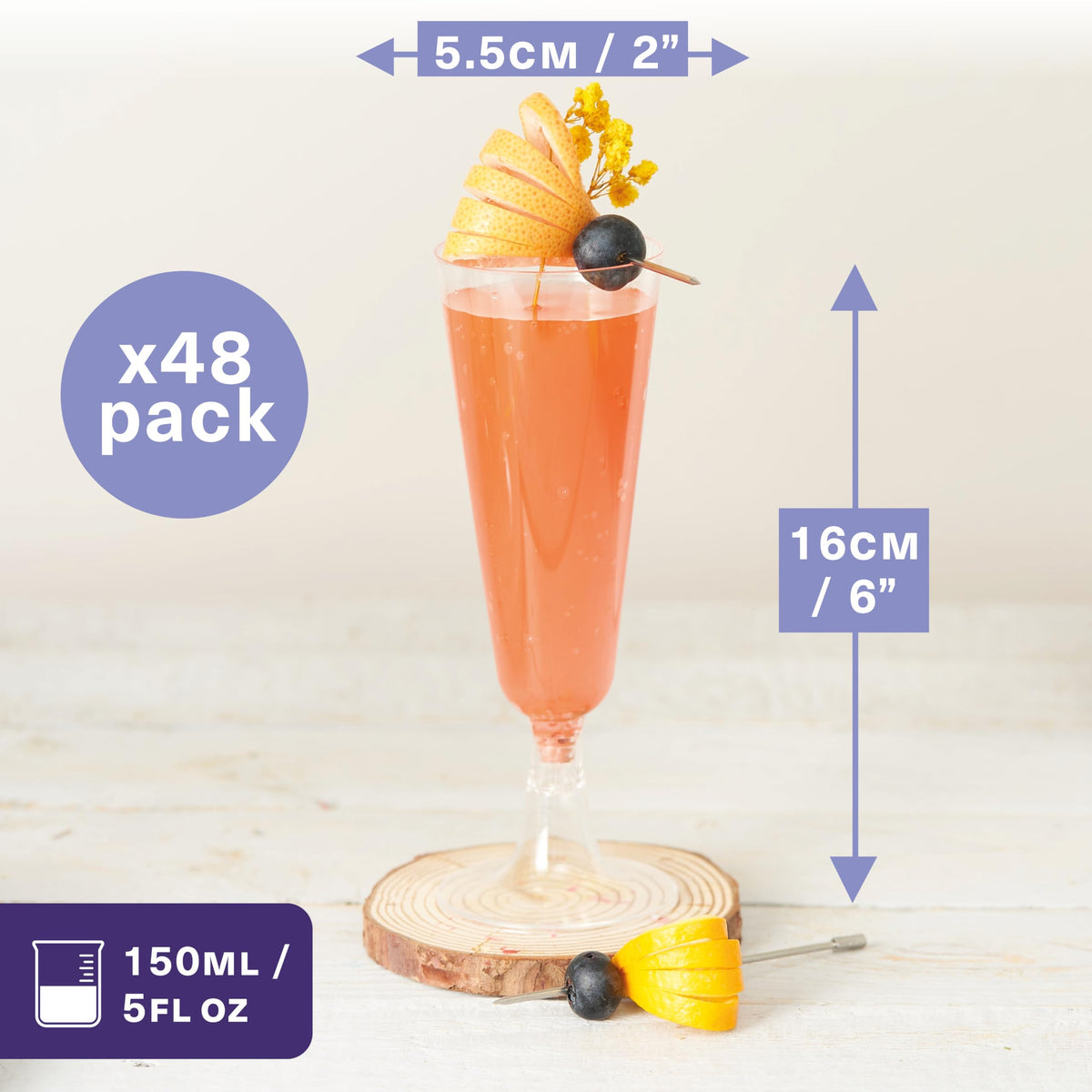 Reusable Plastic Drinkware Set – Martini, Wine & Champagne Glasses for Parties - 144 Pack