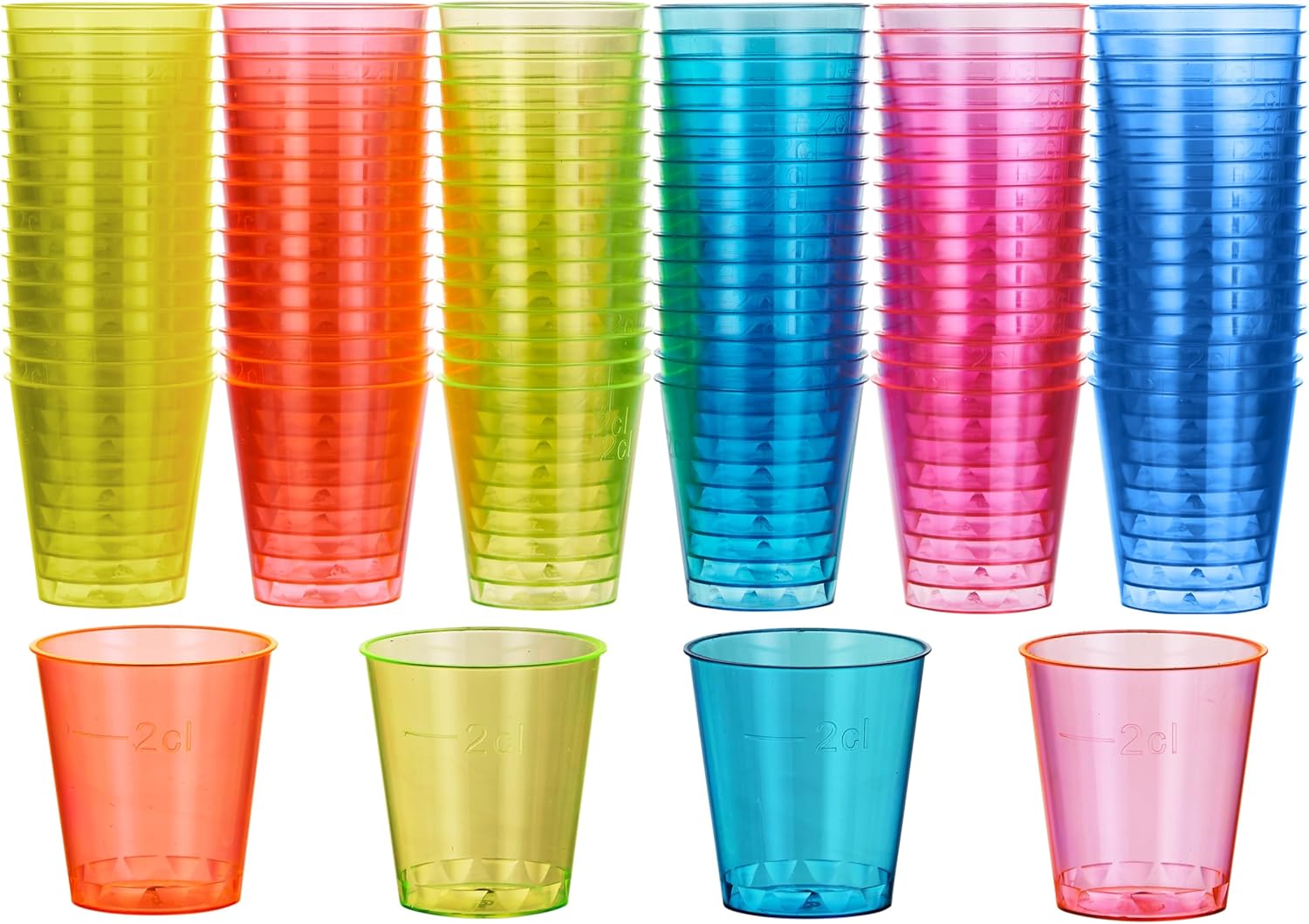 Neon drinking glasses sales