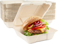 Large Sugarcane Burger Boxes - 21cm (8")