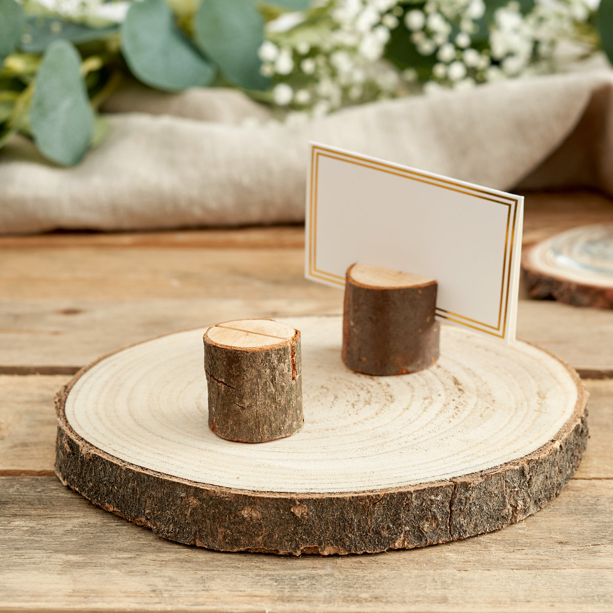 Rustic Wooden Place Holders