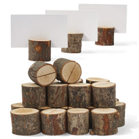 Pine Wood Table Card Name Holders with Place Cards