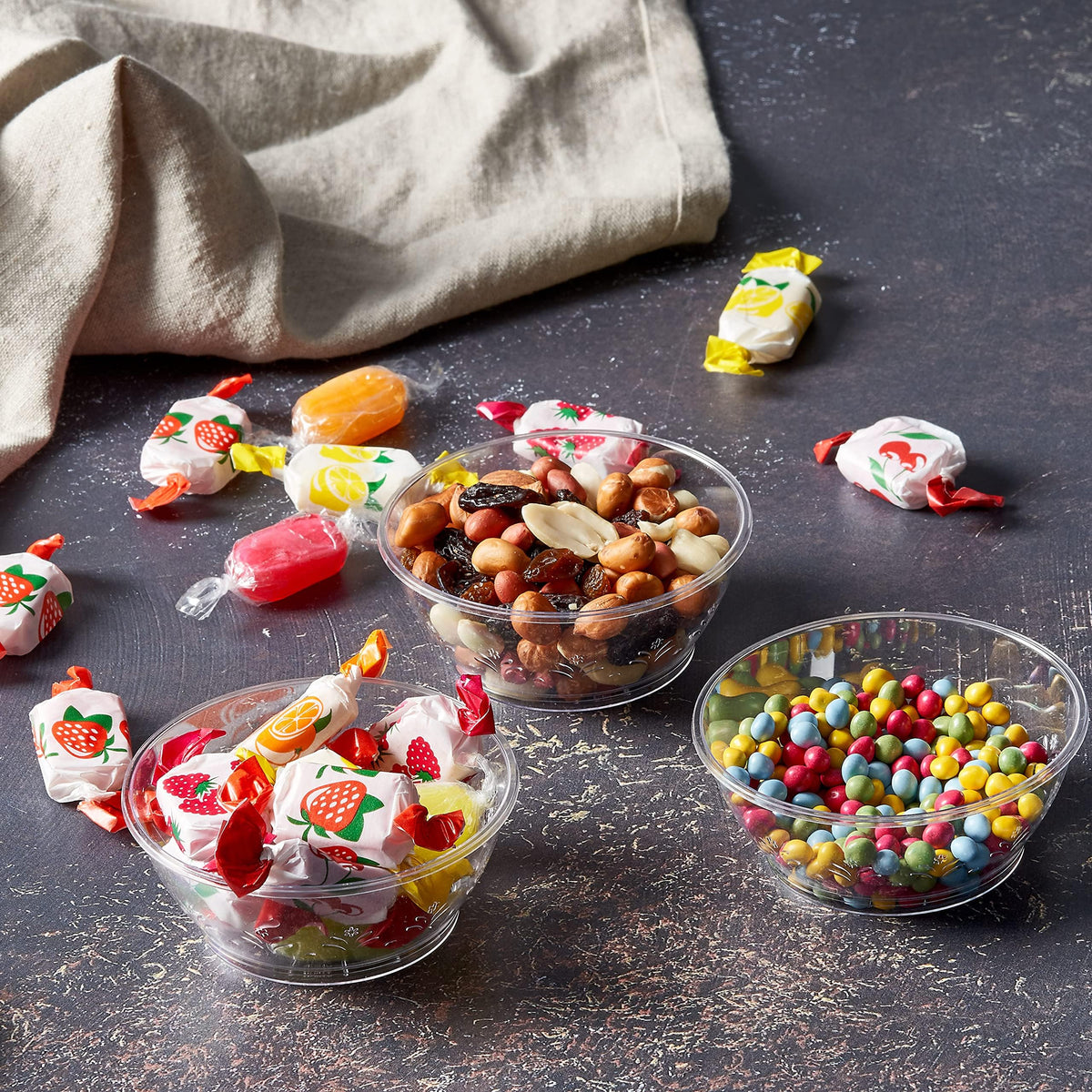 Reusable Plastic Dessert Bowls (180ml)