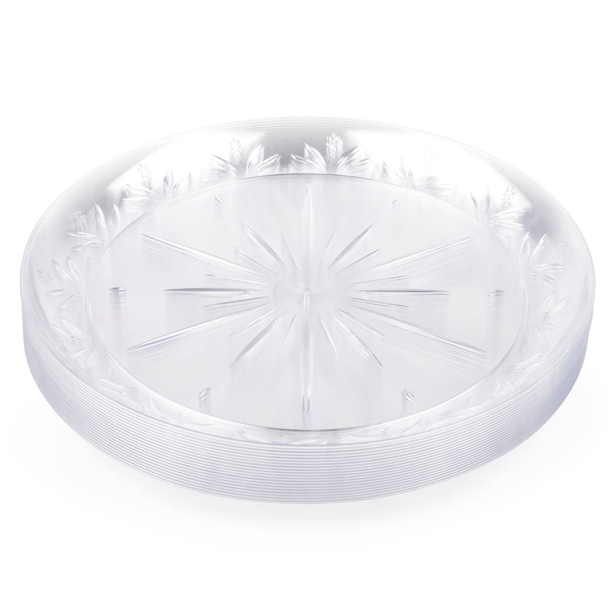 Clear Reusable Plastic Dinner Plates