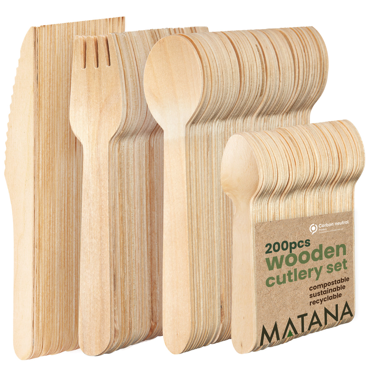 Disposable Wooden Cutlery Sets