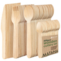 Premium Eco-Friendly Wooden Cutlery Sets