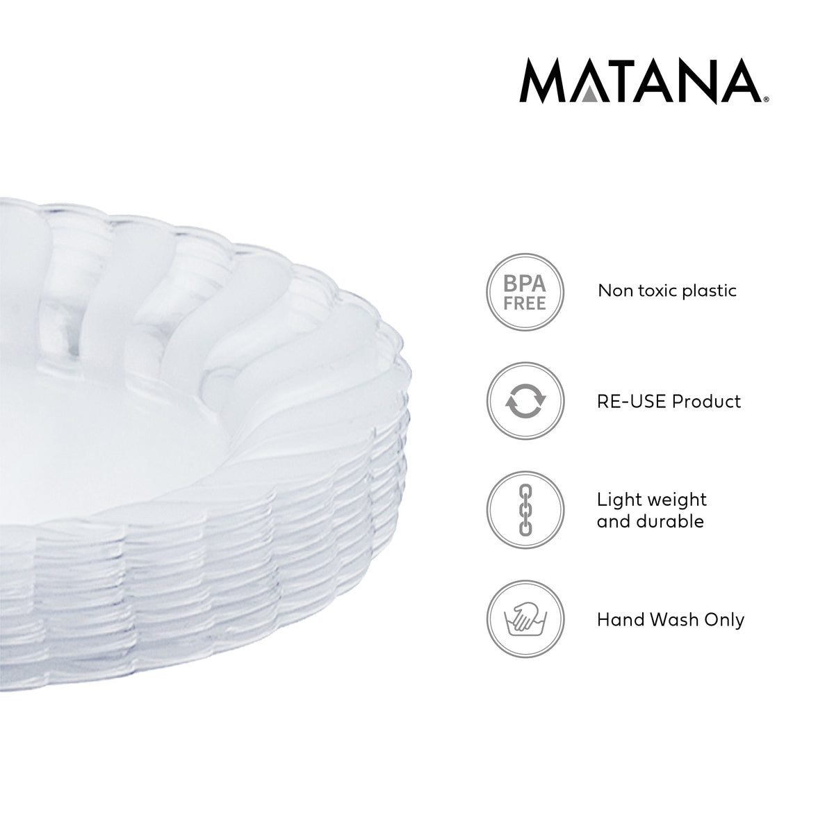 Reusable Plastic Oval Serving Trays