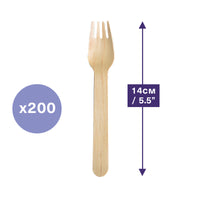 Premium Eco-Friendly Wooden Forks