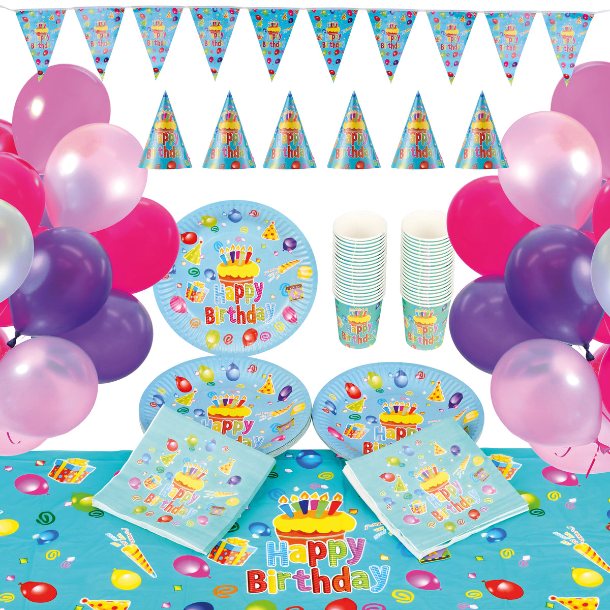 Childrens Birthday Party Tableware Set