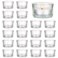 Clear Glass Tea Light Candle Holders