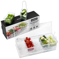 Five Compartment Condiment/Garnish Server Set