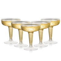 Plastic Champagne Coupe Glasses (120ml)