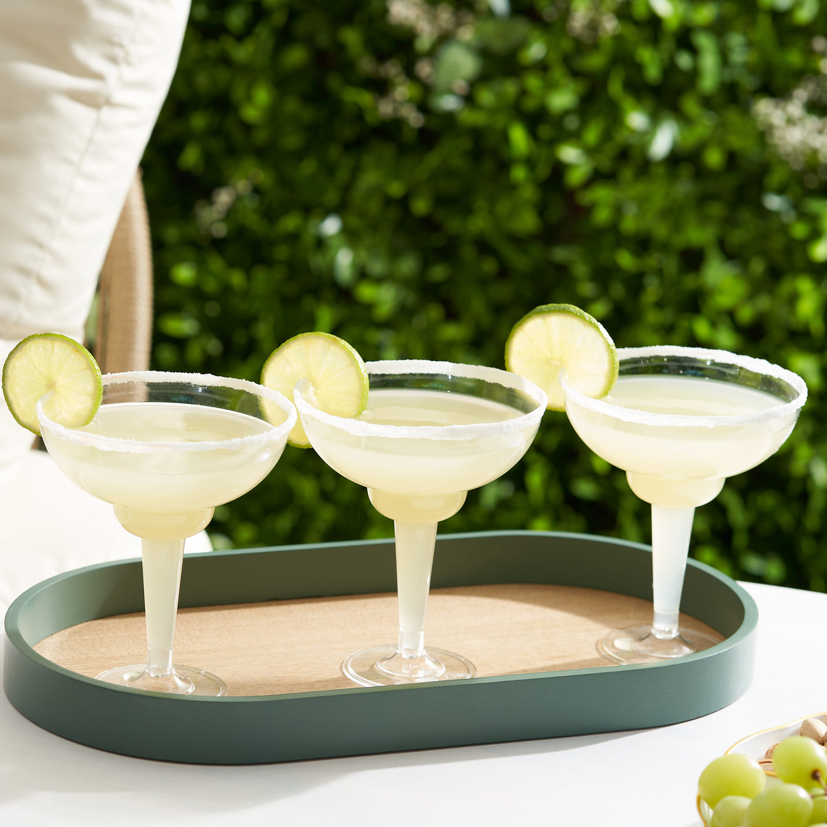 Reusable Plastic Margarita Cocktail Glasses (360ml)