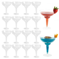 Reusable Plastic Margarita Cocktail Glasses (360ml)