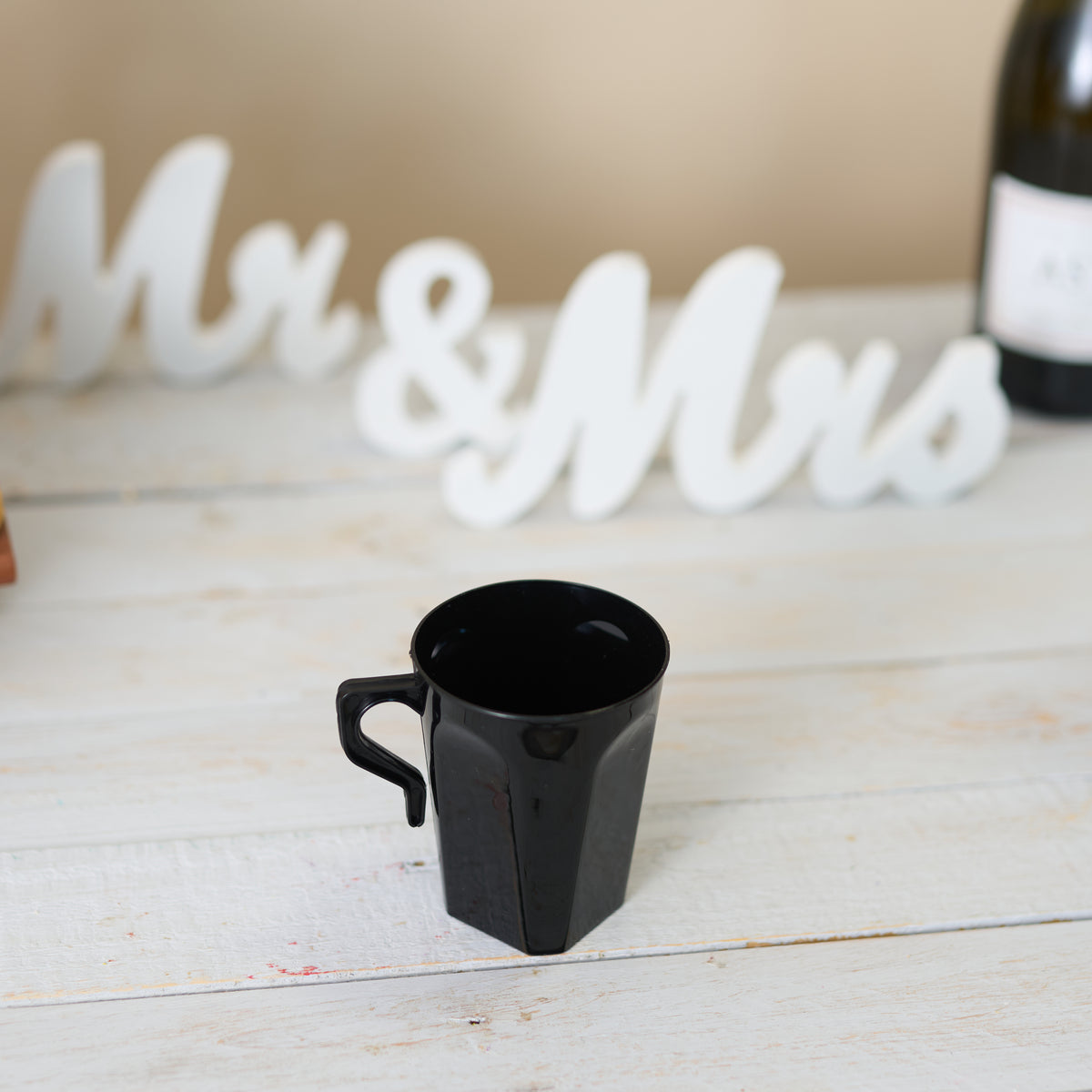 Black Hard Plastic Coffee Mugs