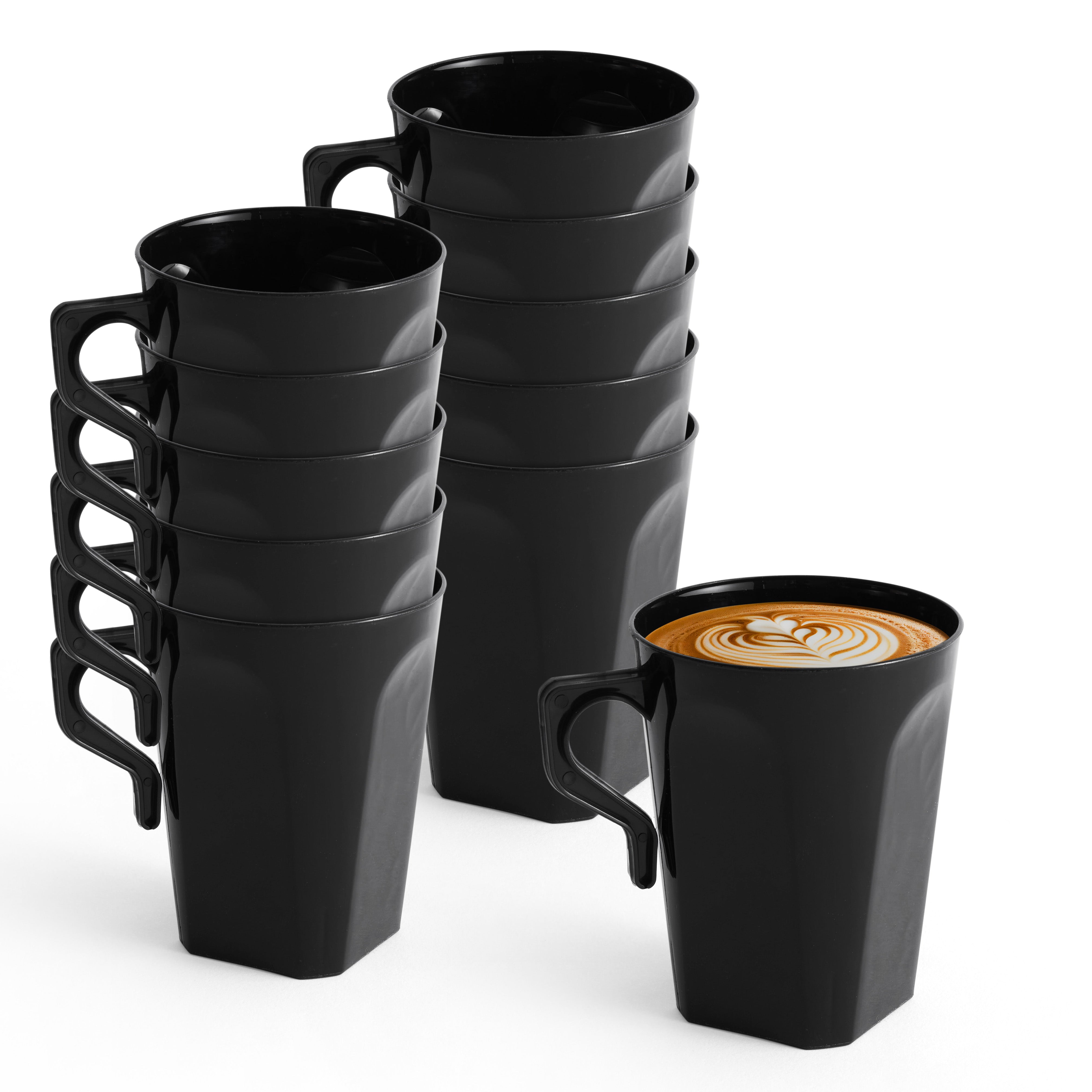 Black Hard Plastic Coffee Mugs – Matana