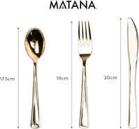 White & Gold Reusable Dinnerware Set - 360 Pack