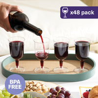 Reusable Plastic Wine Glasses (180ml)