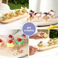 Reusable Square Plastic Dessert Pots (60ml)