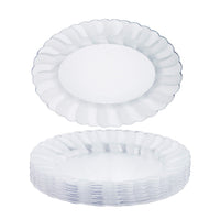 Reusable Plastic Oval Serving Trays