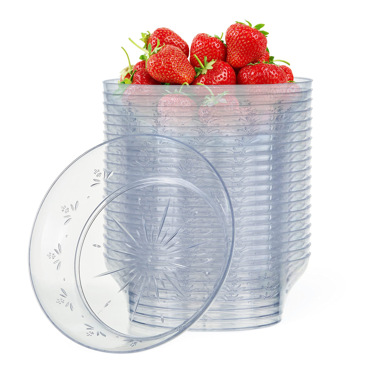 Reusable Clear Plastic Bowls (13cm)