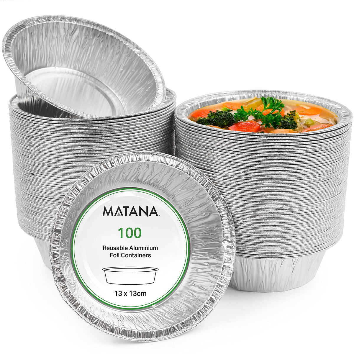 Small Round Foil Containers (325ml)