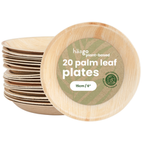 Round Palm Leaf Dessert Plates - 15cm (6")