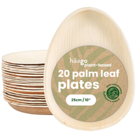 Teardrop Palm Leaf Plates - 25cm (10")